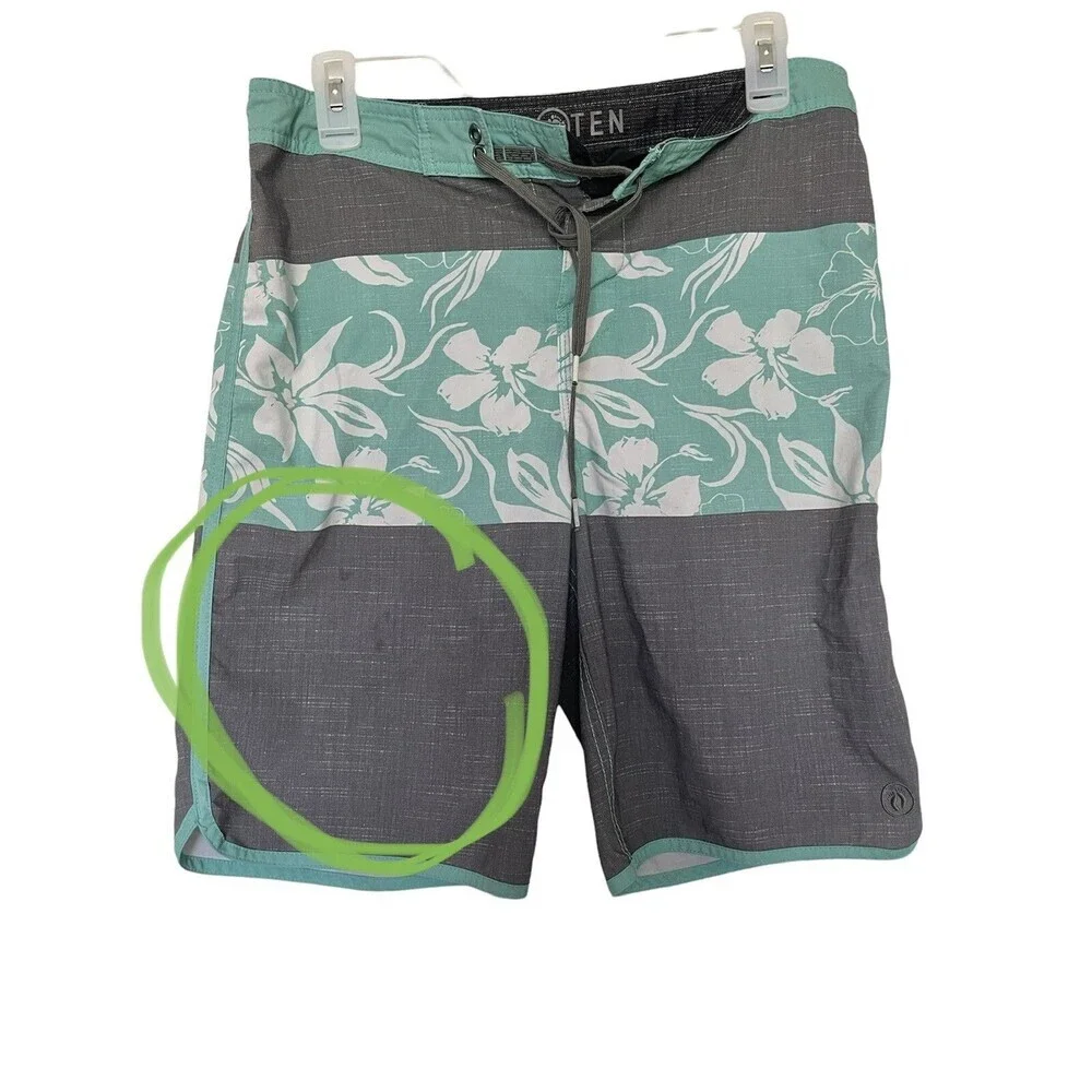 Hang Ten Mens Sz XL Swim Trunks Board Shorts Swimwear Beach Surfer Beachwear